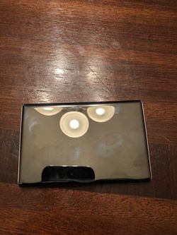 Black velvet lined business card holder