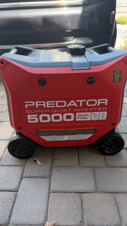 Predator 5000W Super Quiet Dual Fuel Inverter Generator