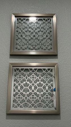 Aluminum & Glass Mirrored Wall Decor Panels