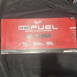 M12 FUEL 12V Lithium-Ion Brushless Cordless 3/8 in. Right Angle Impact Wrench Kit with Two 2.0 Ah Batteries
