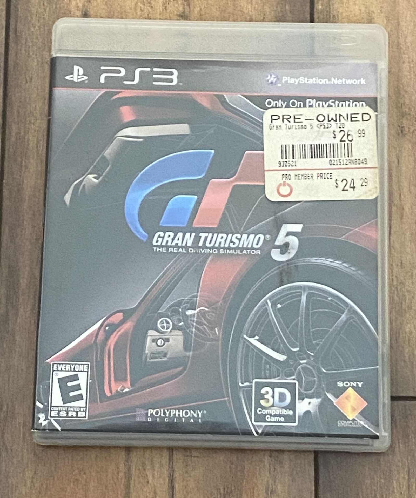 PS3 Gran Turismo 5 With Case