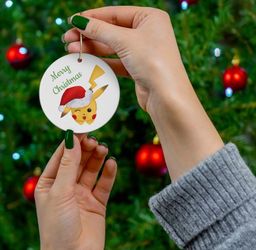 Pokemon Pikachu Holiday Christmas Ornament Stocking Stuffer - 2.76in