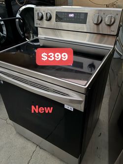 LG ThinQ Electric Range Stainless Steel