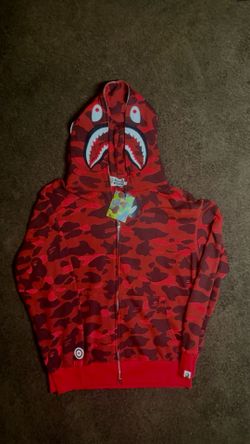 Red bape hoodie size xl
