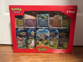 Pokémon TCG: Ascended Heroes Mega Evolution 5-Pack Mini Tin Bundle
