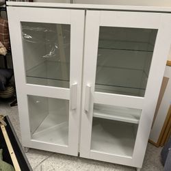 Cabinet With Glass Doors/Drawers 