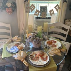Pier 1 Glass Table 