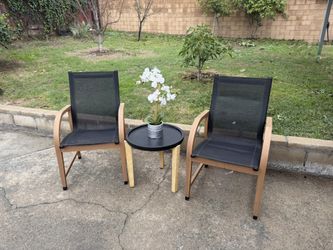 2-patio chairs/ table