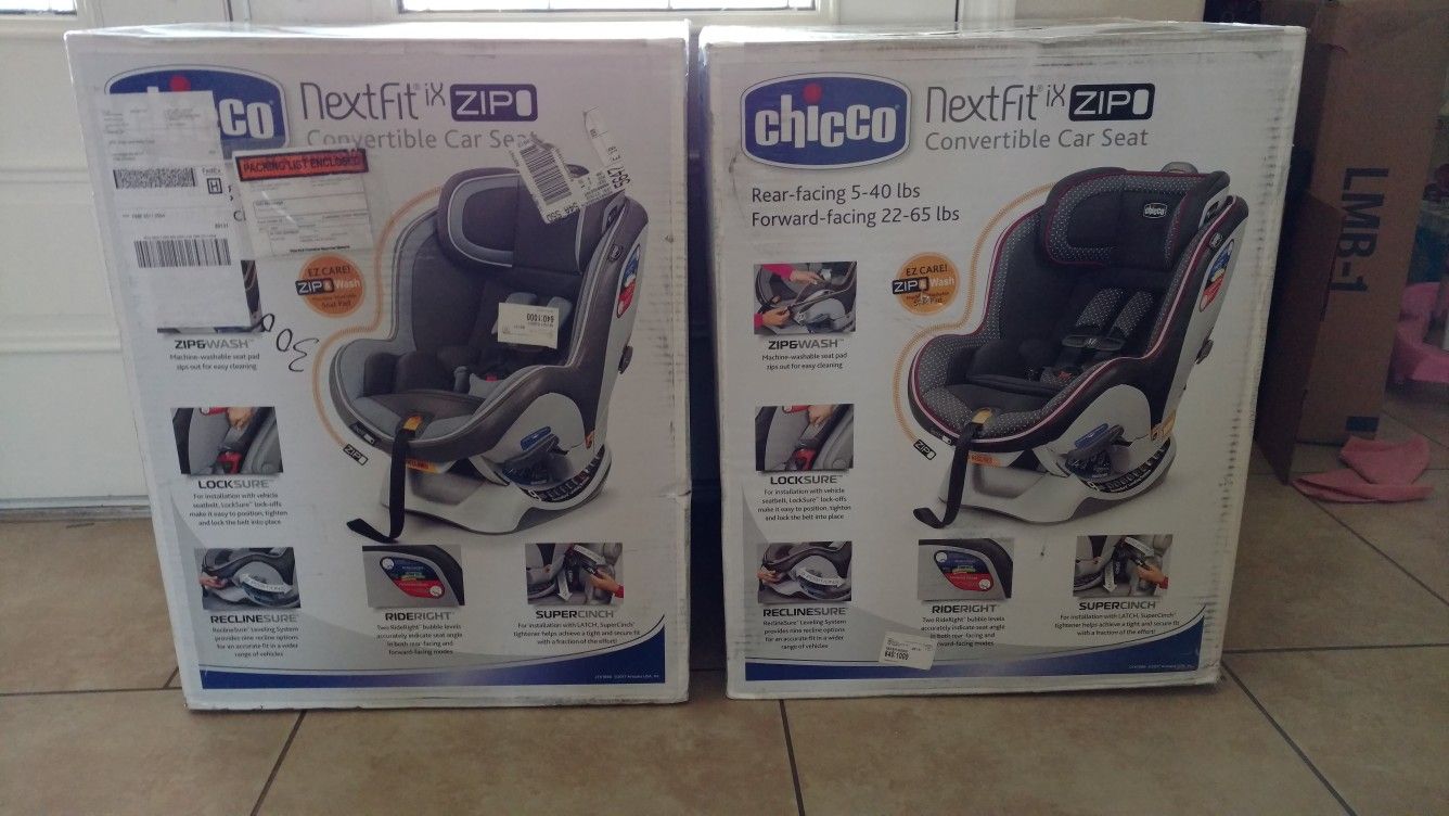 Chicco Nextfit iX Zip Convertible Car Seat Bliss or Bluesteel $225 FIRM