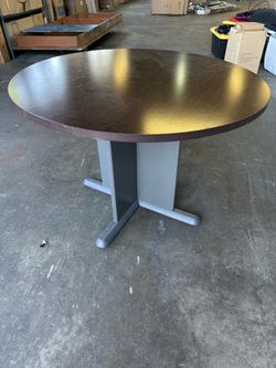 Bush Round Pedestal Base Table