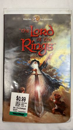The Lord of the Rings VHS (1978 Animated Movie) Ralph Bakshi Warner Bros Family Entertainment
