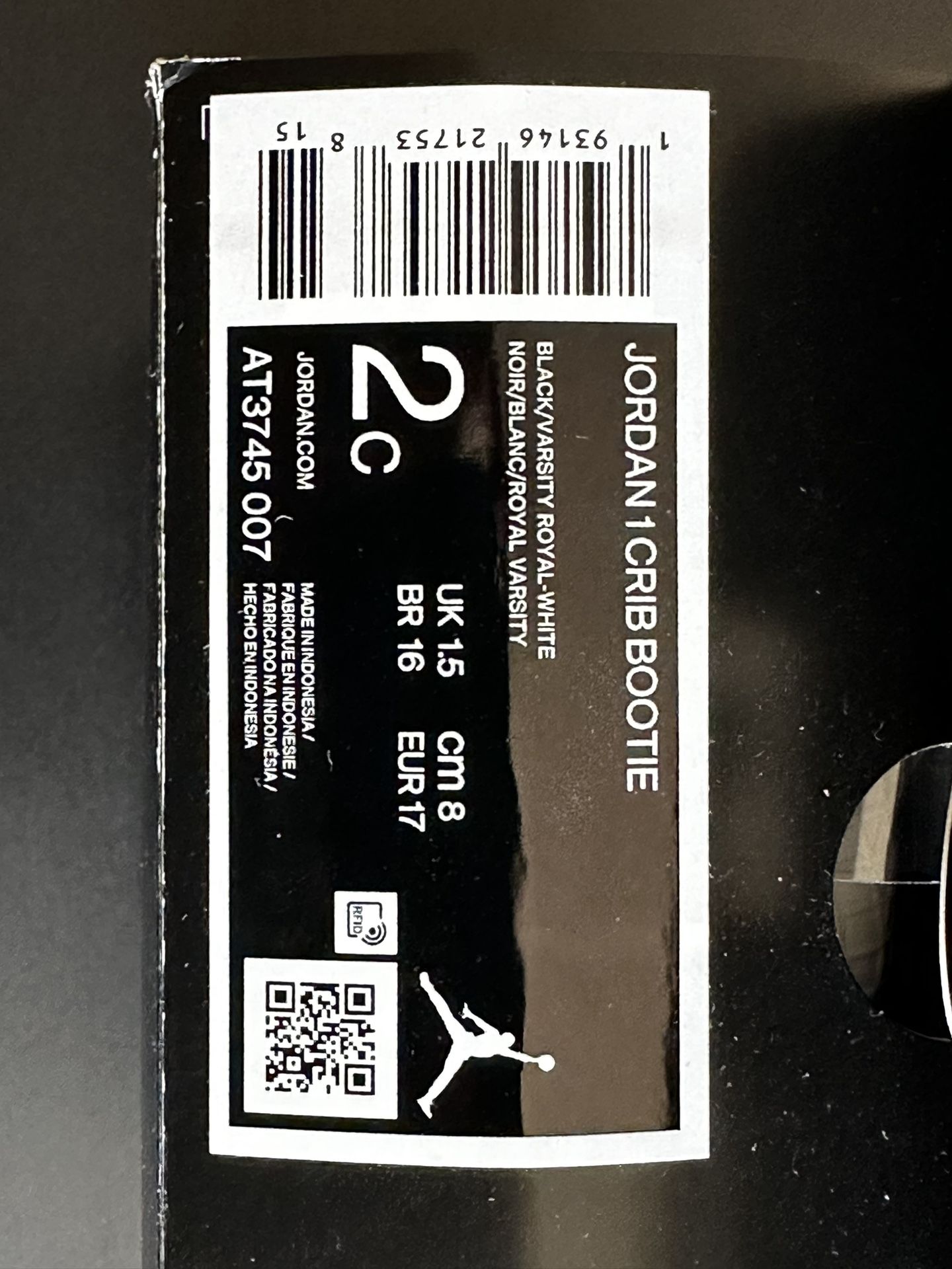 Jordan 1 Crib Sneaker
