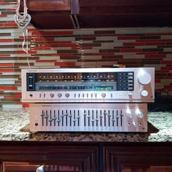 'VINTAGE'  REALISTIC  STA-870  RECEIVER / REALISTIC  #31-2000  STEREO FREQUENCY EQUALIZER