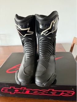 Alpinestars SMX-6 V1 vented motorcycle boots, size 10.5