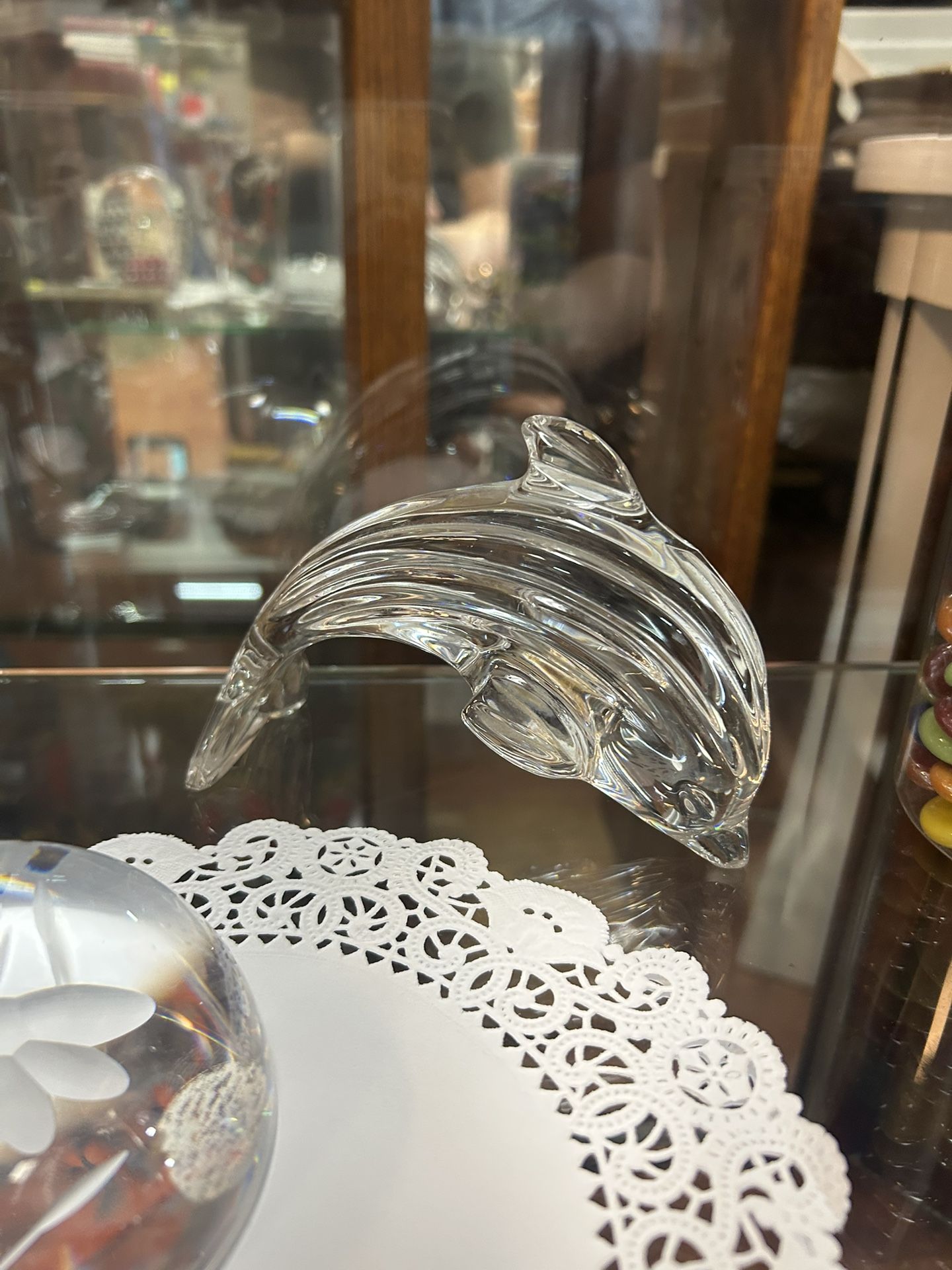 Vintage Waterford Crystal Jumping Dolphin