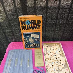 The Original World Rummy Family Board Game By Adell Vintage 1977