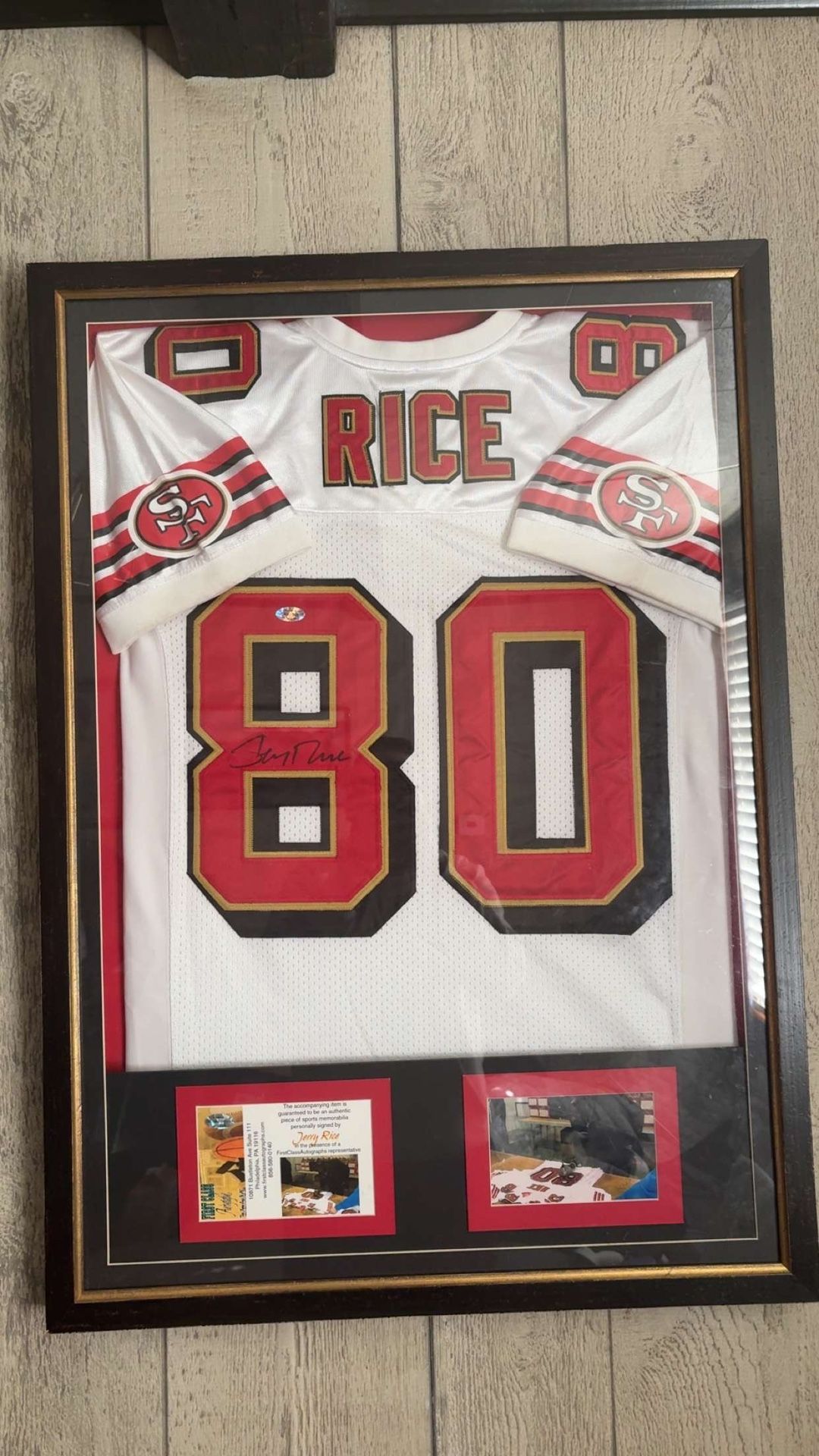 Signed Jerry Rice Jersey