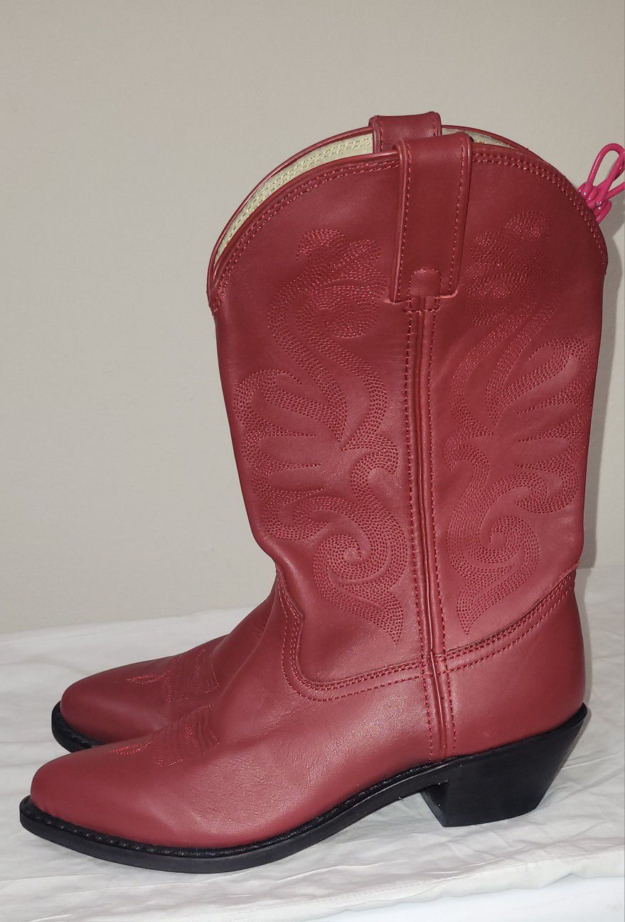 Durango- Red Leather Cowboy Boots 