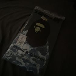Bape Shirt , Size Medium , Color Blue And Black 