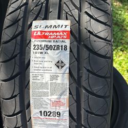 235/50/18 Tires For Sale 500 Or Best Offer Summit premium
