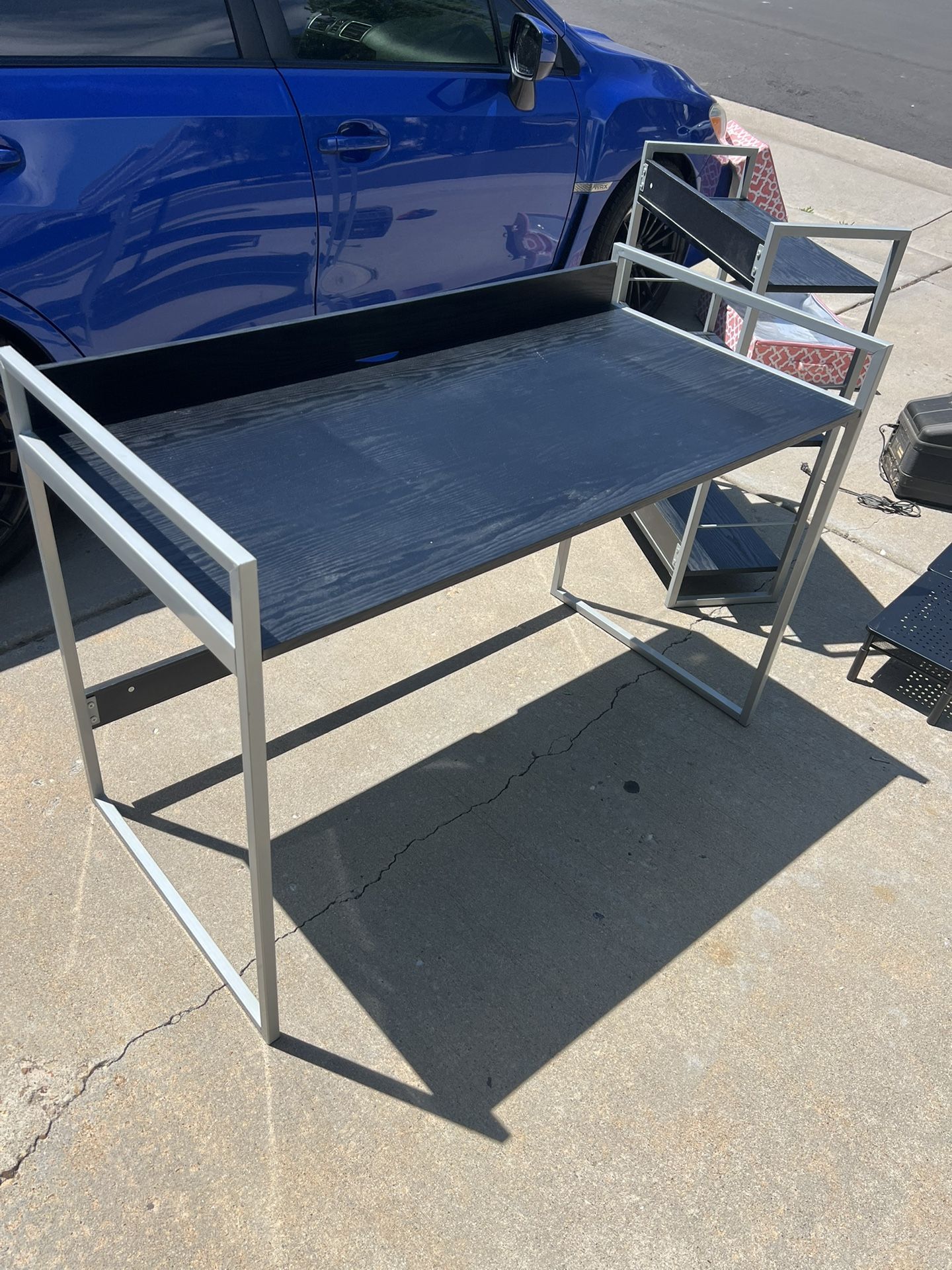 Desk And Matching Shelf