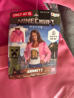 Minecraft Movie Garrett Adult Costume Size S-M