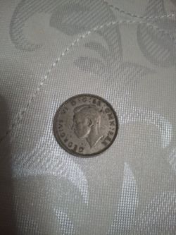 1947 Great Britain One Shilling Coin – King George VI (English Crest).
