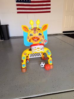 Giraffe  Move2play giraffe basketball hoop and soccer goal