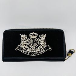 RARE NEW Y2K Original Juicy Couture Black Velour Scottie Dog Long Wallet 8" NWOT  Authentic vintage juicy couture. From around 2005.   PERFECT PERFECT