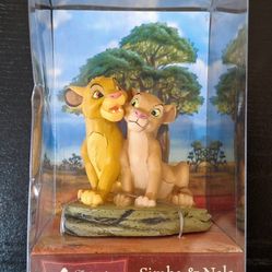 DISNEY THE LION KING SIMBA & NALA COLLECTIBLE FIGURINE 