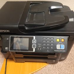  Epson WorkForce WF-3640 Wireless Inkjet Printer Dual Trays Page Count 2560