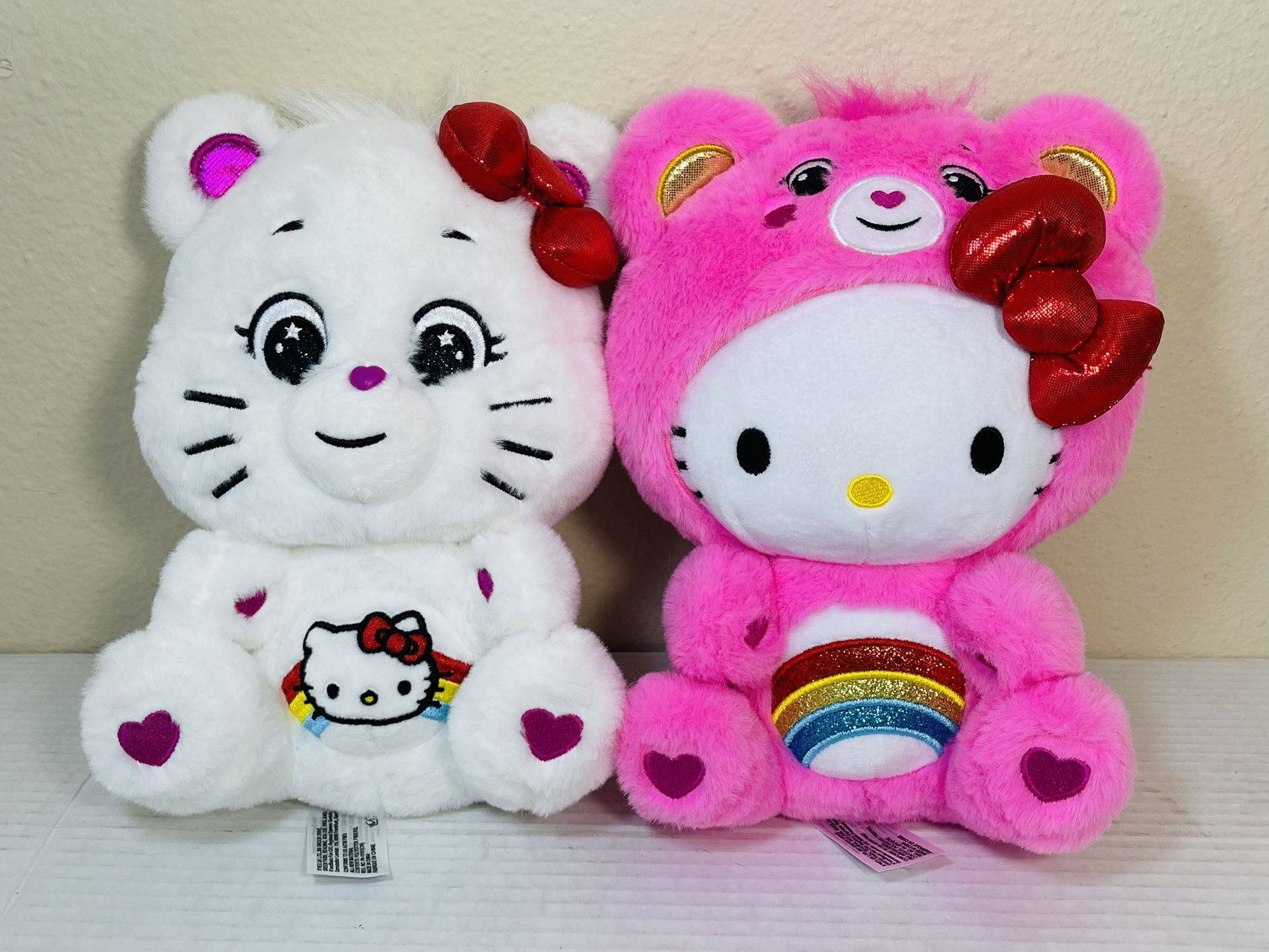 Hello Kitty and Friends x Care Bears Cheer Bear Set Plush 10” Hello Kitty Toy