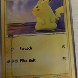 Pikachu Pokemon Trading Card 
