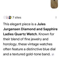 Woman’s Fine Jewelry Watch 
