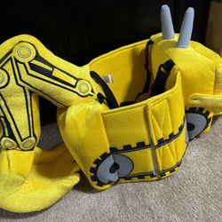 kids excavator costume construction worker 