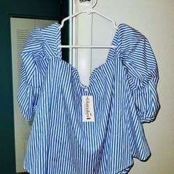 New off the Shoulder Top size L $5 w/ Tag