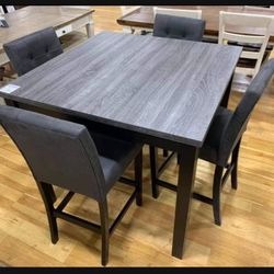 Two Tone Counter Height Dining Table And Bar Stools🤩 Bar/Game /Dining Room -Kitchen✅ New Brand 🤩