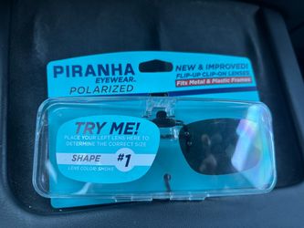 Piranha Eyewear Polarized Flip-Up Clip-On Lenses