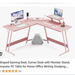Pink Gaming Desk 