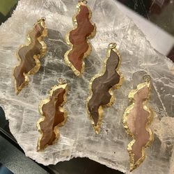 Pendants with Gold Rim