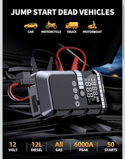 🔥🔥🔥 Portable Jump Starter with Air Compressor