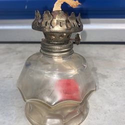 Old Antique Oil, Fire Burner Lamp