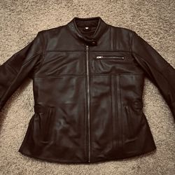 Women  Motorcycle Jacket  Leather  