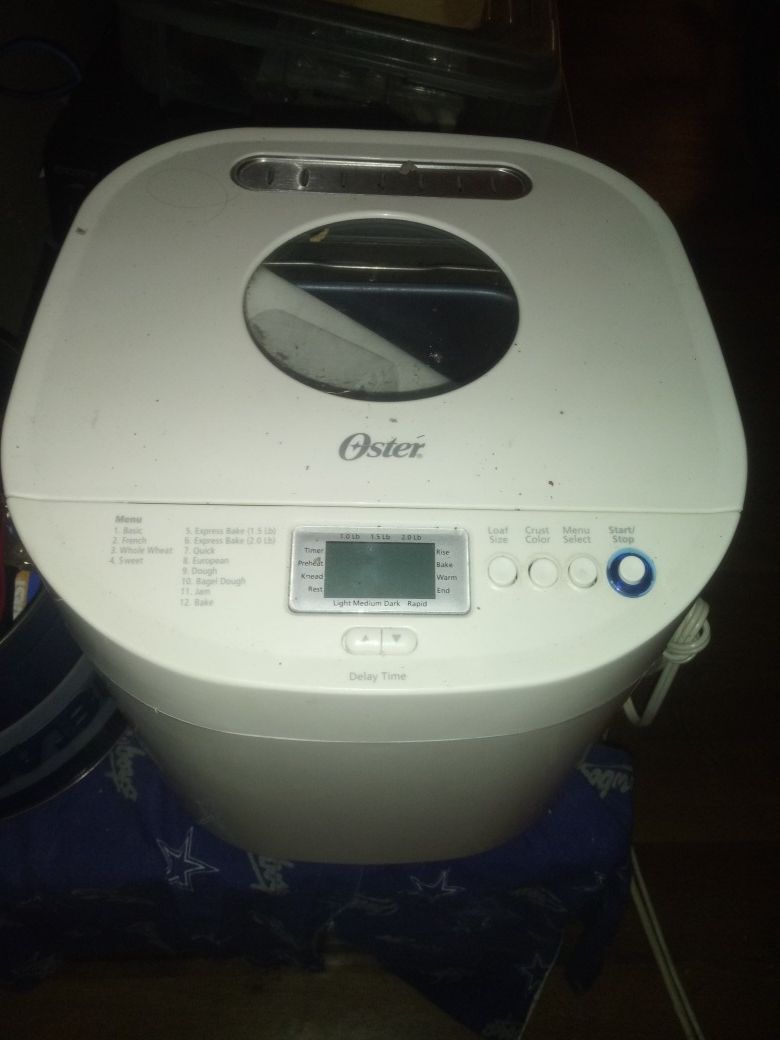 Selling Oster 2lb express bread maker! $60 OBO!