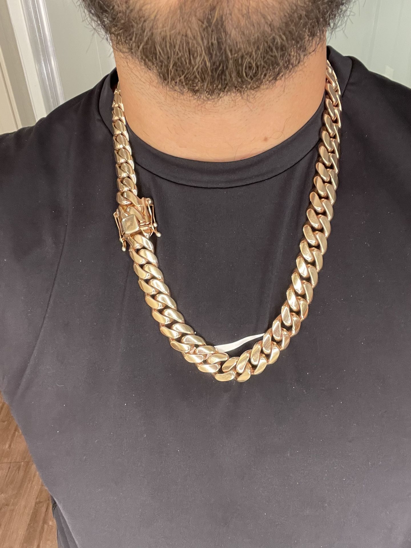 Handmade Cuban Link Rose Gold Almost 400 Grams 24 Inch
