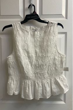 Brand new Ladies white smocked peplum top size XXL