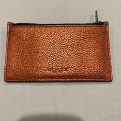 Card Wallet With Zipper Pocket