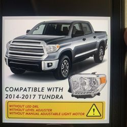 Toyota Tundra Headlights 2014-2017 