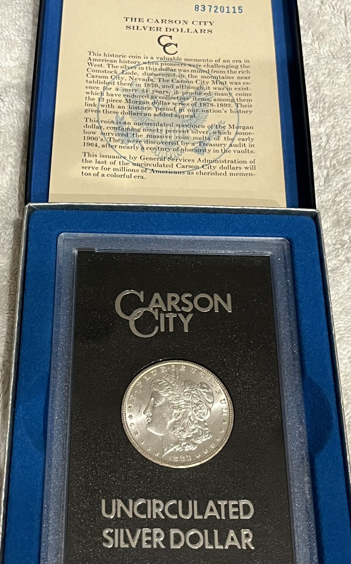 1883-CC GSA MORGAN SILVER DOLLAR BU