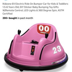 Pink kid zone Bumper Car